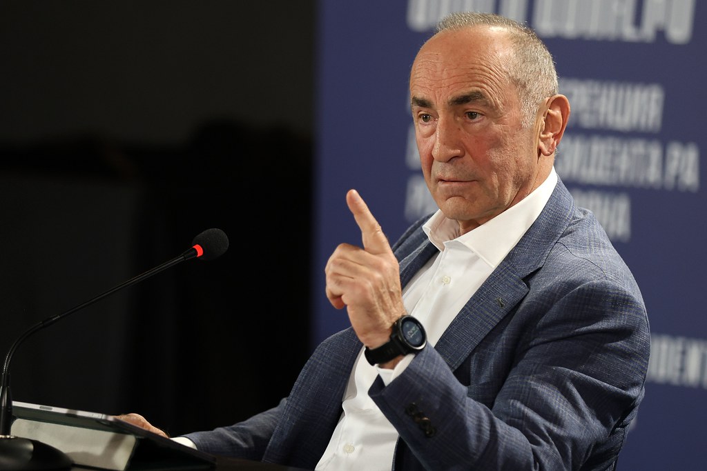 Press conference of the second President of Armenia